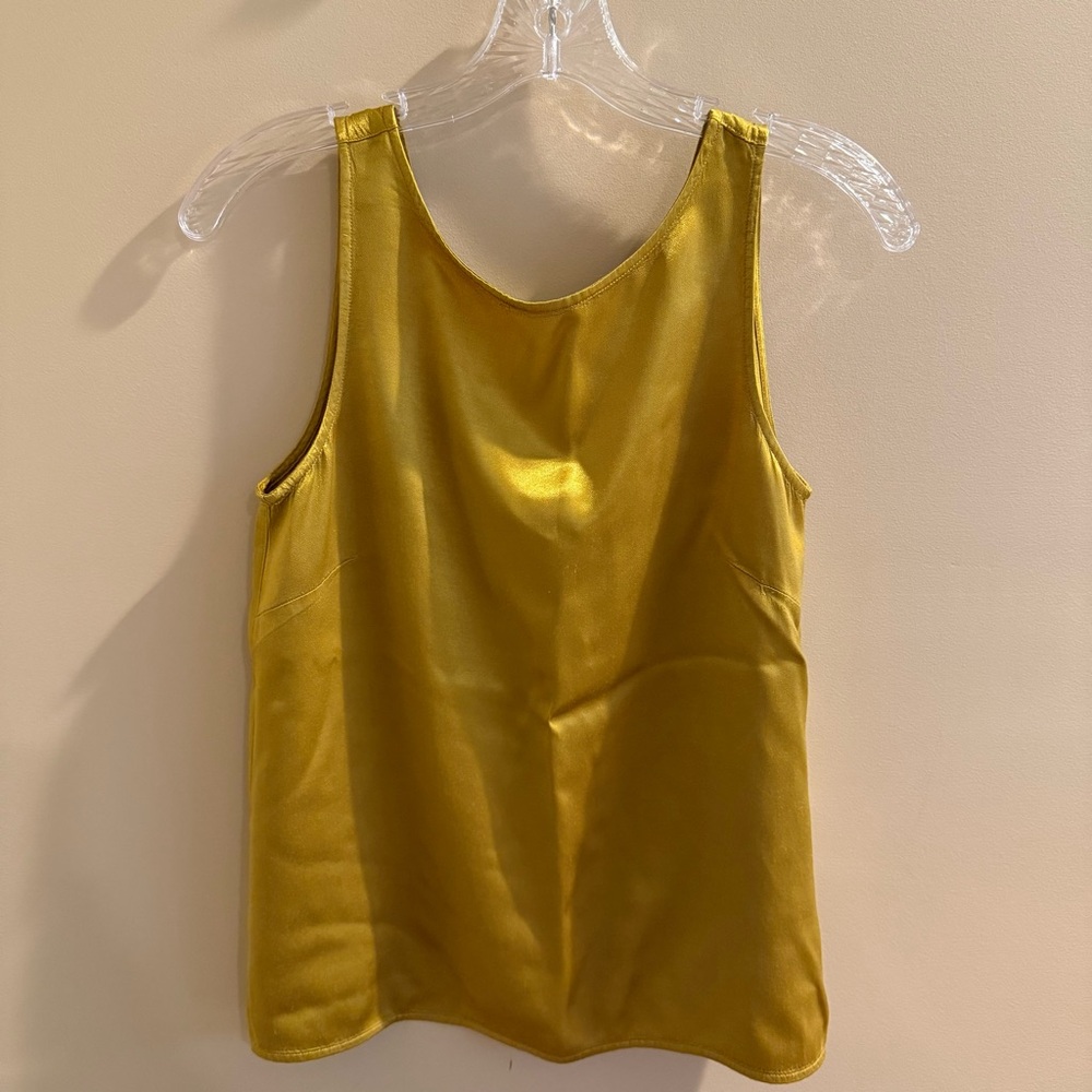 Raquel Allegra Yellow Sleeveless Tank Top